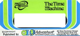 Top of cartridge artwork for Time Machine, The on the Acorn Electron.