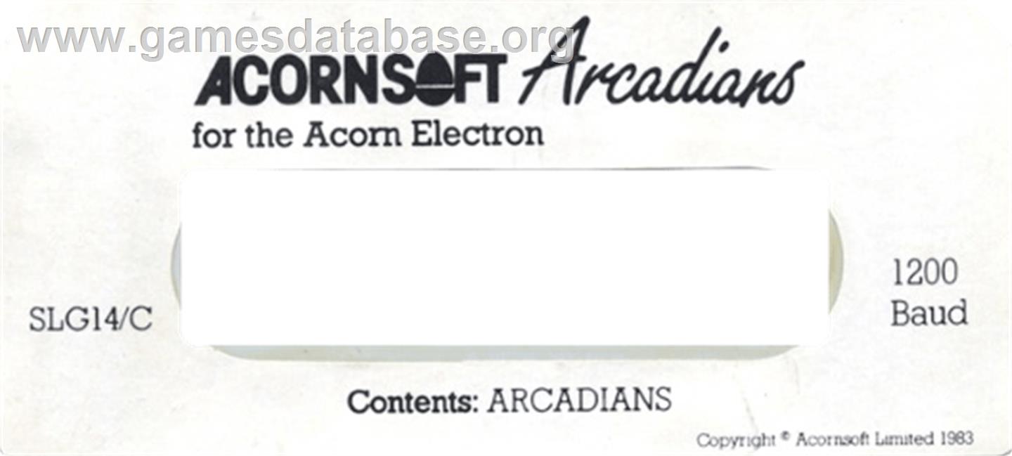 Arcadians - Acorn Electron - Artwork - Cartridge Top