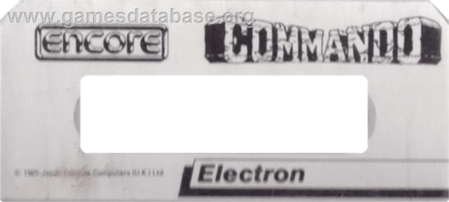 Commando - Acorn Electron - Artwork - Cartridge Top