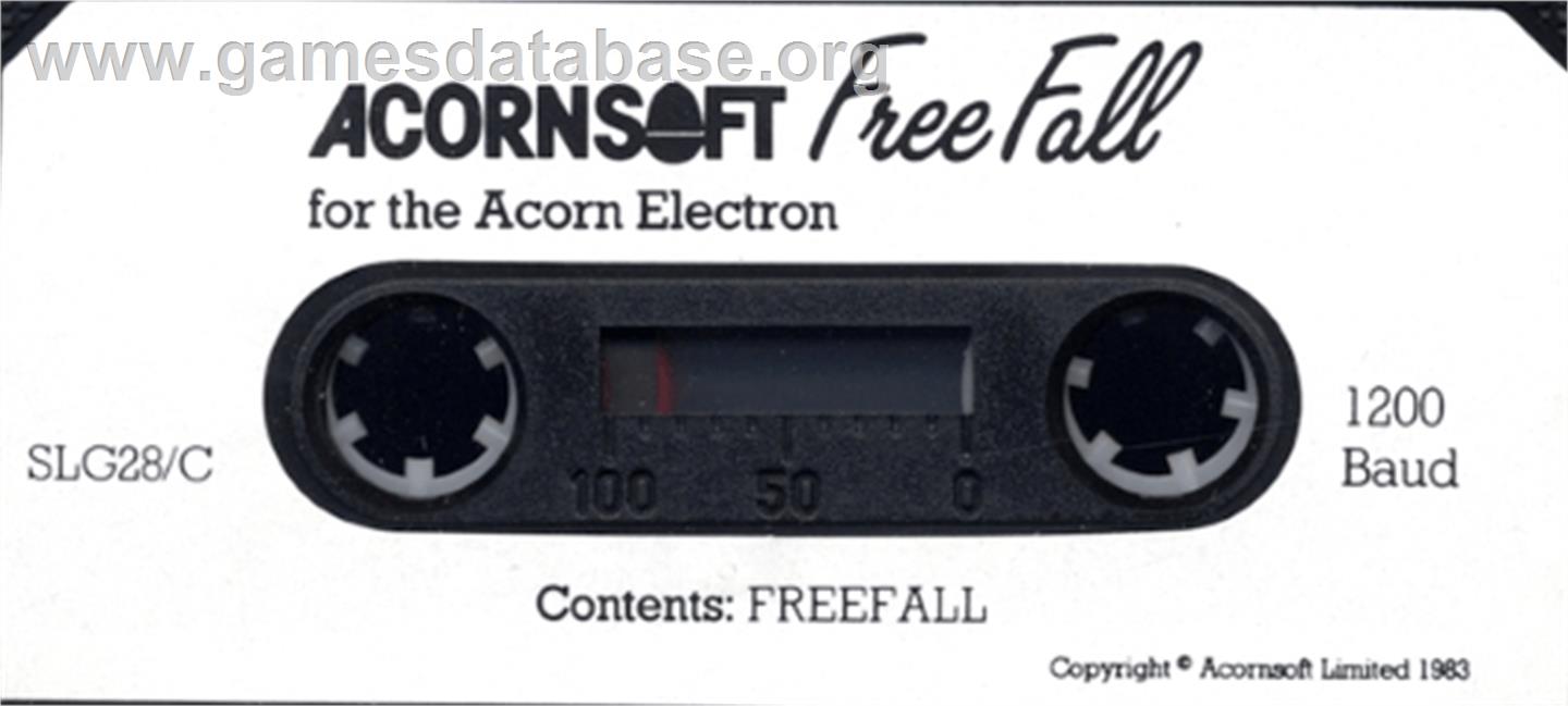 Free Fall - Acorn Electron - Artwork - Cartridge Top