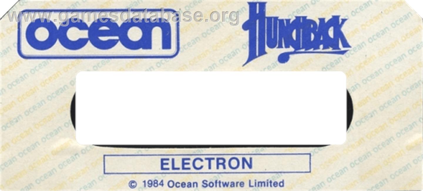 Hunchback - Acorn Electron - Artwork - Cartridge Top