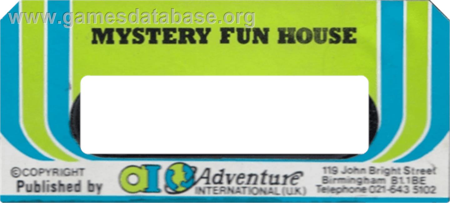 Mystery Fun House - Acorn Electron - Artwork - Cartridge Top