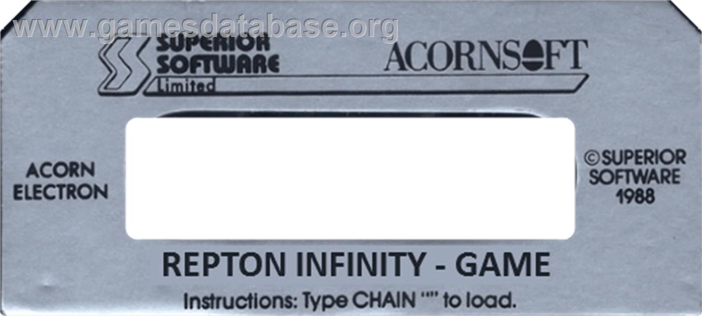 Repton Infinity - Acorn Electron - Artwork - Cartridge Top