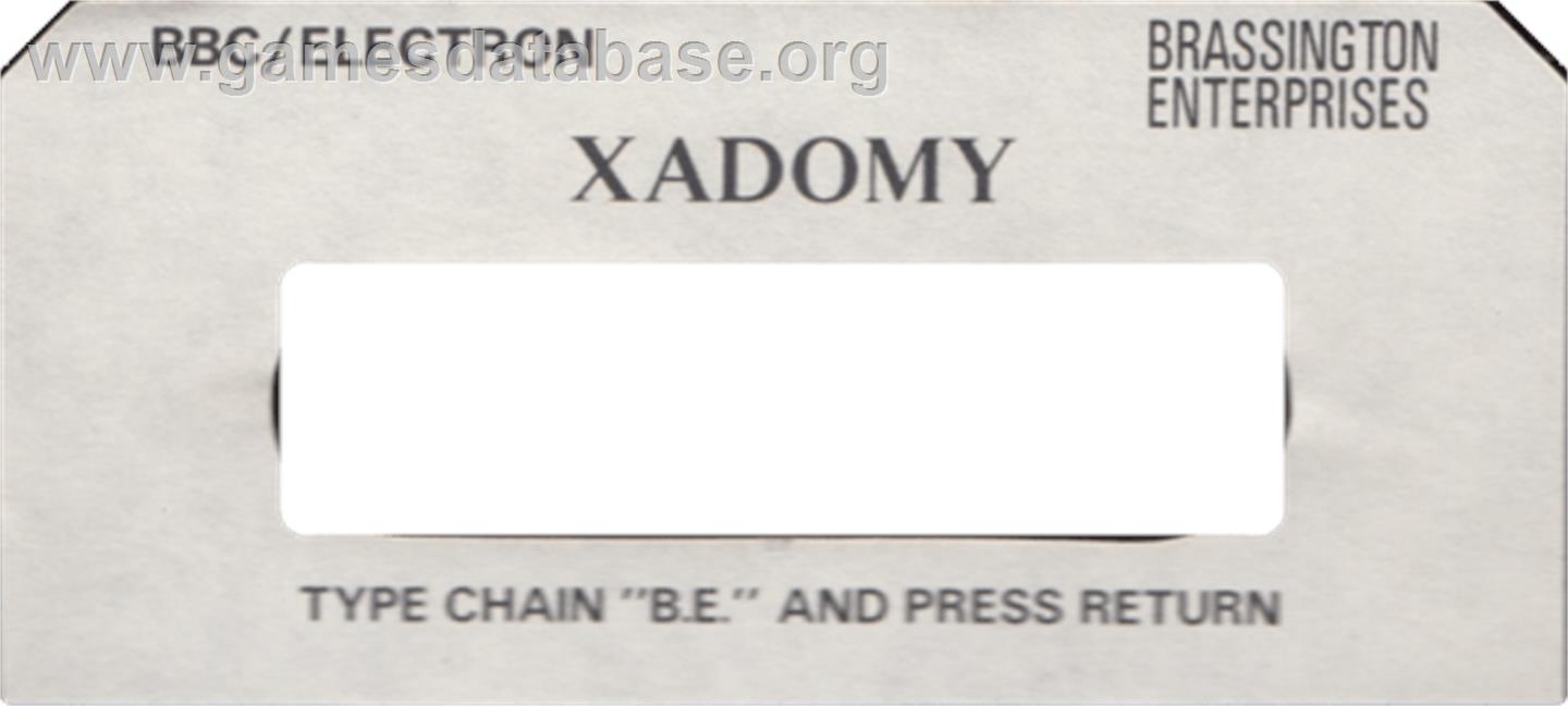 Xadomy - Acorn Electron - Artwork - Cartridge Top