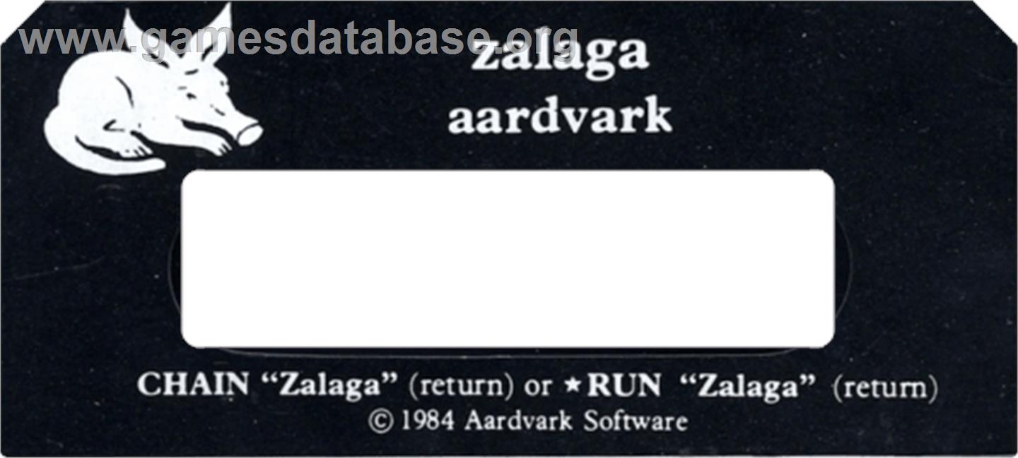 Zalaga - Acorn Electron - Artwork - Cartridge Top