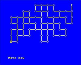 In game image of Abyss on the Acorn Electron.