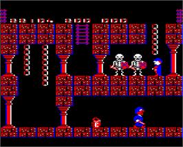 In game image of Baron on the Acorn Electron.