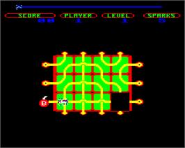 In game image of Confuzion on the Acorn Electron.