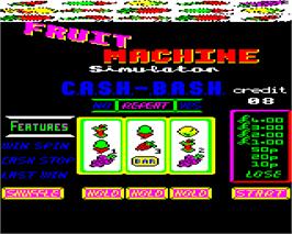 In game image of Fruit Machine Simulator on the Acorn Electron.