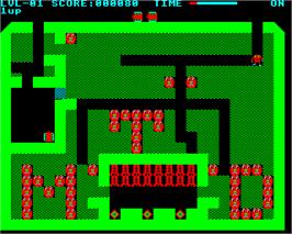 In game image of Hell Hole on the Acorn Electron.