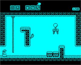 In game image of Imogen on the Acorn Electron.
