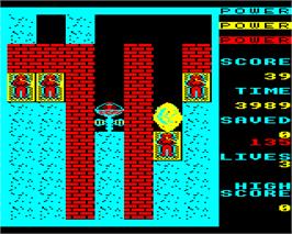 In game image of Survivors on the Acorn Electron.