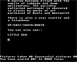 In game image of Terrormolinos on the Acorn Electron.