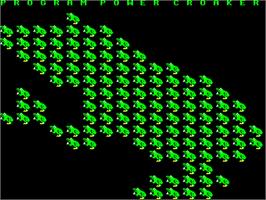 Title screen of Croaker on the Acorn Electron.