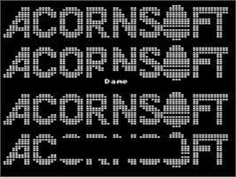 Title screen of Draughts (Acornsoft) on the Acorn Electron.
