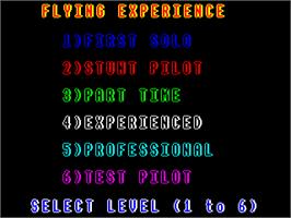 Title screen of Flight Path 737 on the Acorn Electron.
