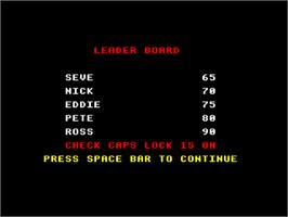 Title screen of Golf on the Acorn Electron.