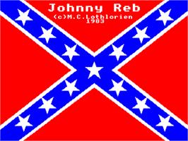 Title screen of Johnny Reb on the Acorn Electron.
