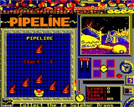 Title screen of Pipeline on the Acorn Electron.