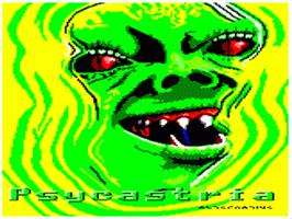 Title screen of Psycastria on the Acorn Electron.