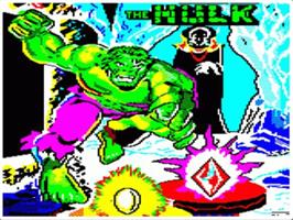 Title screen of Questprobe Featuring The Hulk on the Acorn Electron.