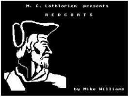 Title screen of Redcoats on the Acorn Electron.
