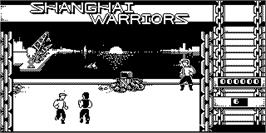 Title screen of Shanghai Warriors on the Acorn Electron.