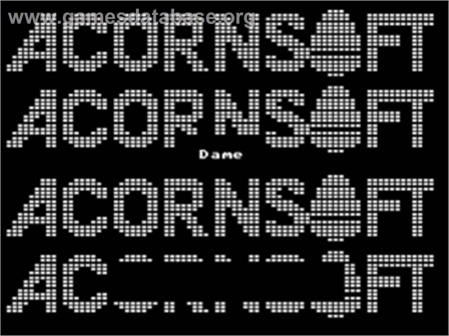 Draughts (Acornsoft) - Acorn Electron - Artwork - Title Screen