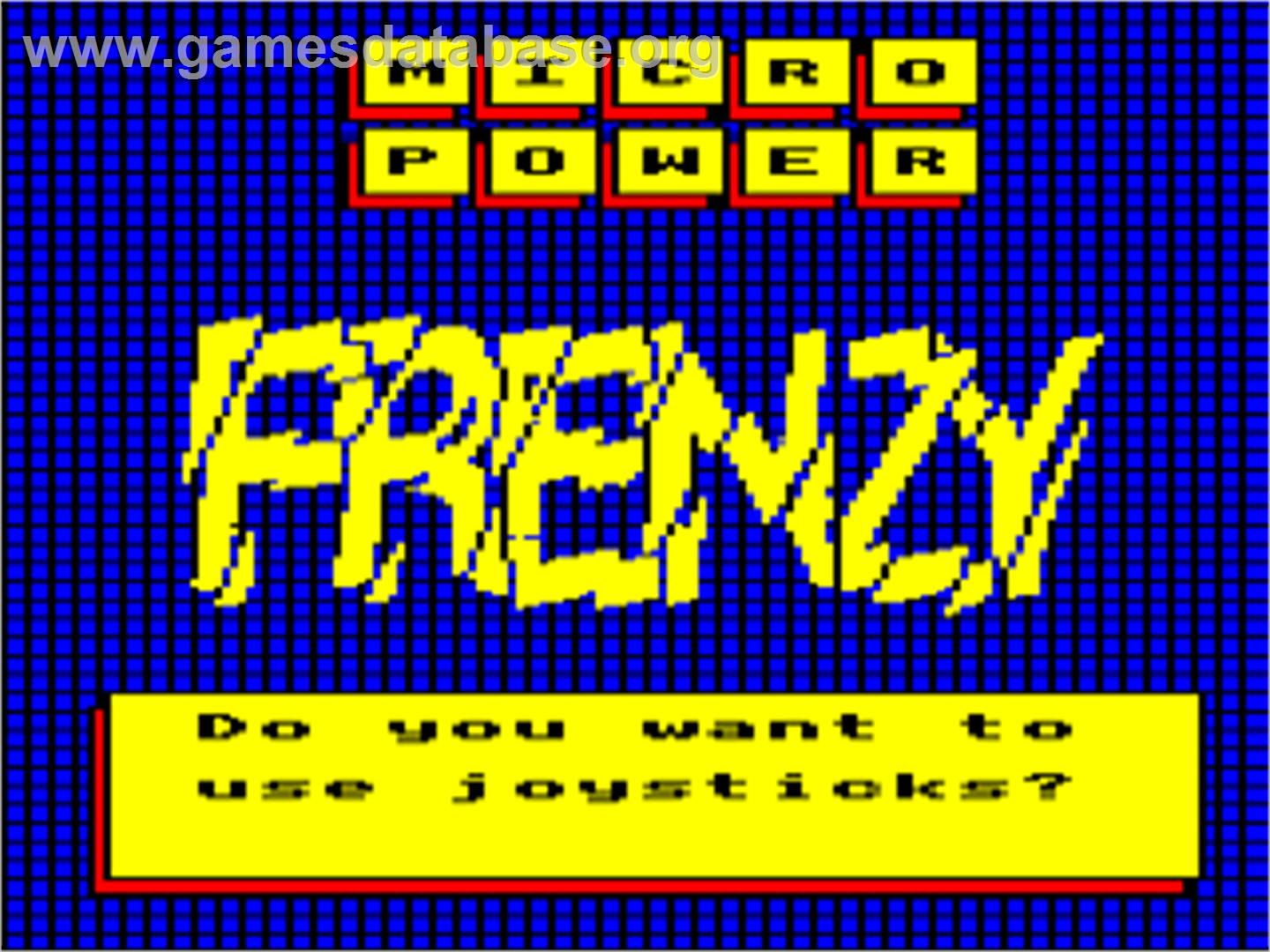 Frenzy - Acorn Electron - Artwork - Title Screen