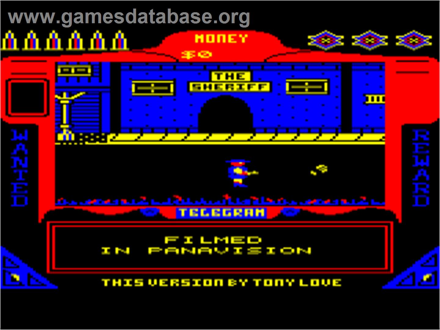Gunfighter - Acorn Electron - Artwork - Title Screen