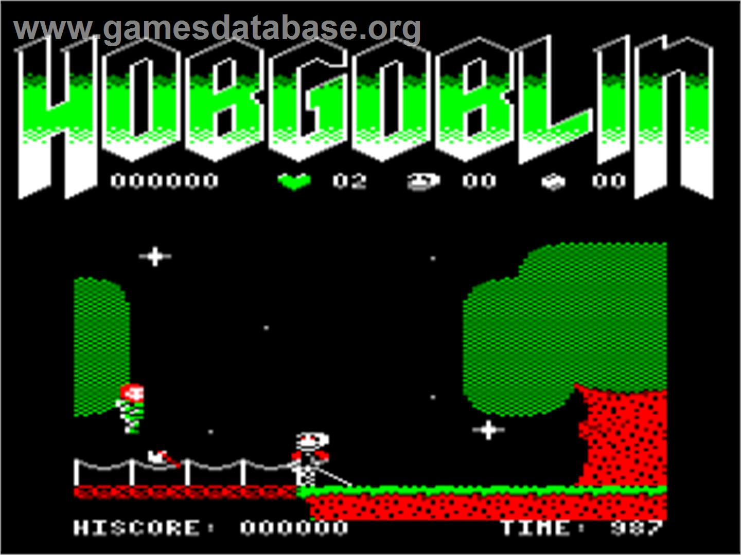 Hobgoblin - Acorn Electron - Artwork - Title Screen
