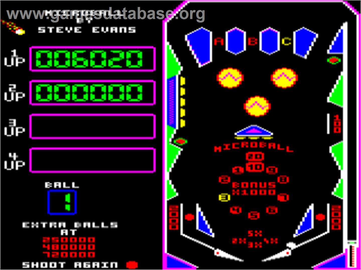 Microball - Acorn Electron - Artwork - Title Screen