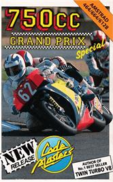 Box cover for 750cc Grand Prix on the Amstrad CPC.