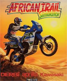 Box cover for African Trail Simulator on the Amstrad CPC.