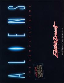 Box cover for Aliens - The Computer Game on the Amstrad CPC.