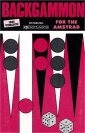 Box cover for Backgammon on the Amstrad CPC.