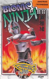 Box cover for Bionic Ninja on the Amstrad CPC.