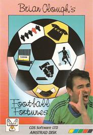 Box cover for Brian Clough's Football Fortunes on the Amstrad CPC.