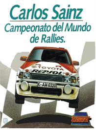 Box cover for Carlos Sainz - Campeonato del Mundo de Rallies on the Amstrad CPC.