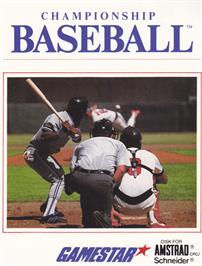 Box cover for Championship Baseball on the Amstrad CPC.