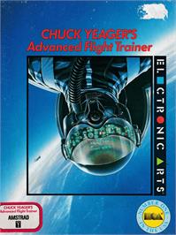 Box cover for Chuck Yeager's Advanced Flight Trainer on the Amstrad CPC.