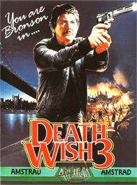 Box cover for Death Wish 3 on the Amstrad CPC.