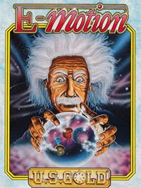 Box cover for E-motion on the Amstrad CPC.