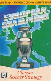 Box cover for European Champions on the Amstrad CPC.