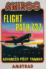 Box cover for Flight Path 737 on the Amstrad CPC.