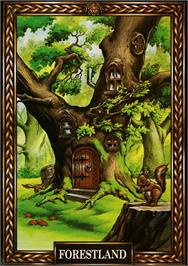 Box cover for Forestland on the Amstrad CPC.