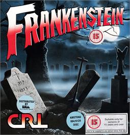 Box cover for Frankenstein on the Amstrad CPC.