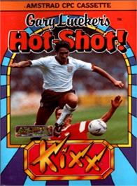 Box cover for Gary Lineker's Hot-Shot! on the Amstrad CPC.