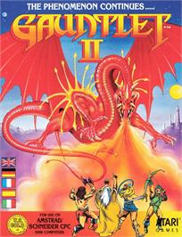 Box cover for Gauntlet II on the Amstrad CPC.