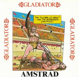 Box cover for Gladiator on the Amstrad CPC.